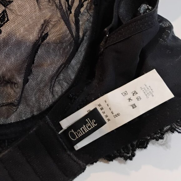 NWOT Chantelle Bra, 36 F, 36 DDD, Black - Picture 7 of 8